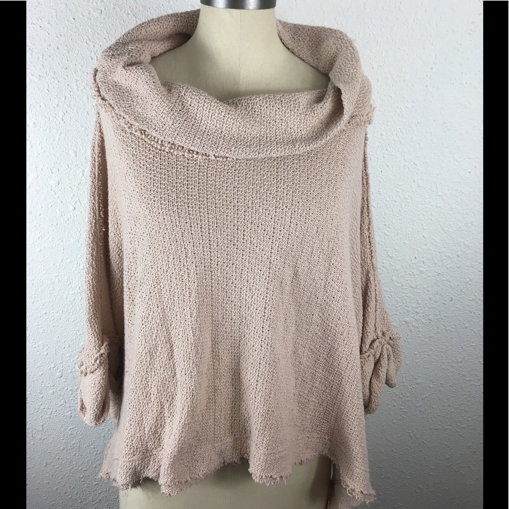 We the free oversized bucket neck blouse s…